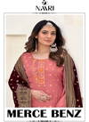 Merce Benz By Naari Muslin Jacquard Designer Salwar Suits Wholesale Clothing Suppliers In India

